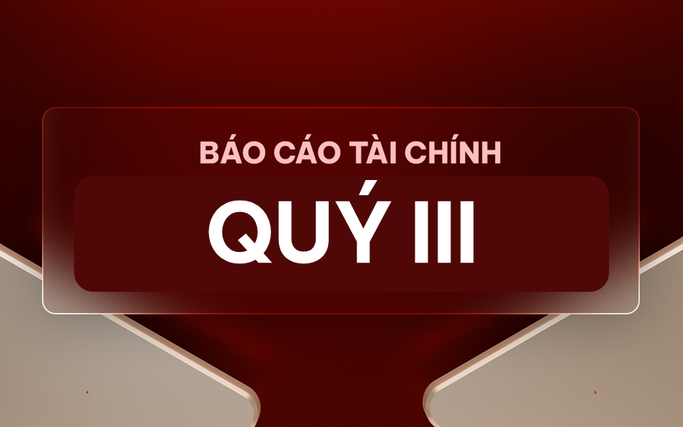 Báo cáo tài chính Quý III năm 2019